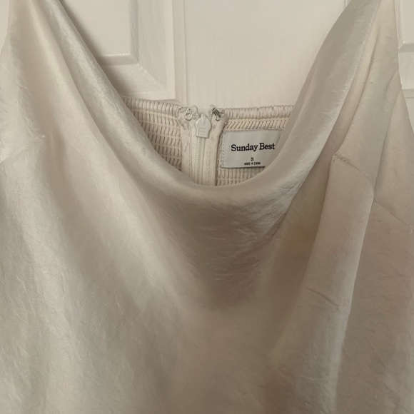 Sunday Best Spencer Satin Dress - Size S - Picture 8 of 9